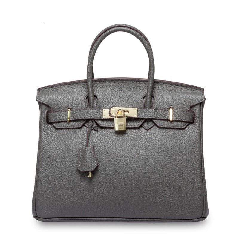 Women's First Layer Cowhide Genuine Leather Portable Handbags