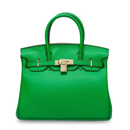 Women's First Layer Cowhide Genuine Leather Portable Handbags