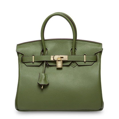 Women's First Layer Cowhide Genuine Leather Portable Handbags
