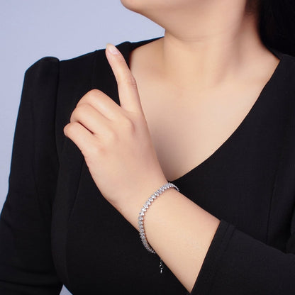 7" Marquise Tennis Chain Bracelet | WA-905