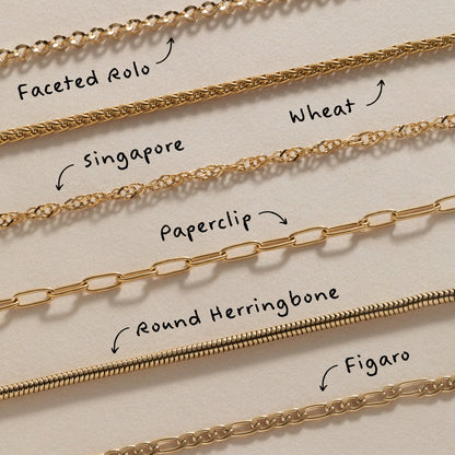 Paperclip Charm & Layering Necklace