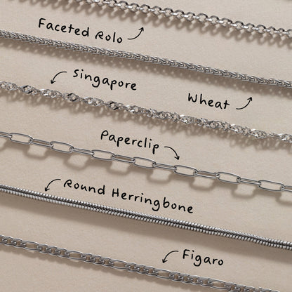Wheat Chain Charm & Layering Necklace