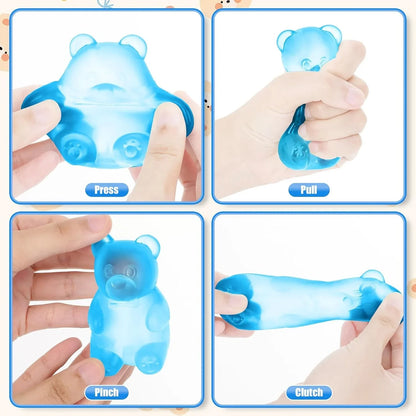 Gummy Bear Squishy Stress Ball | Sugar Filled Ultra Soft Decompression Toy